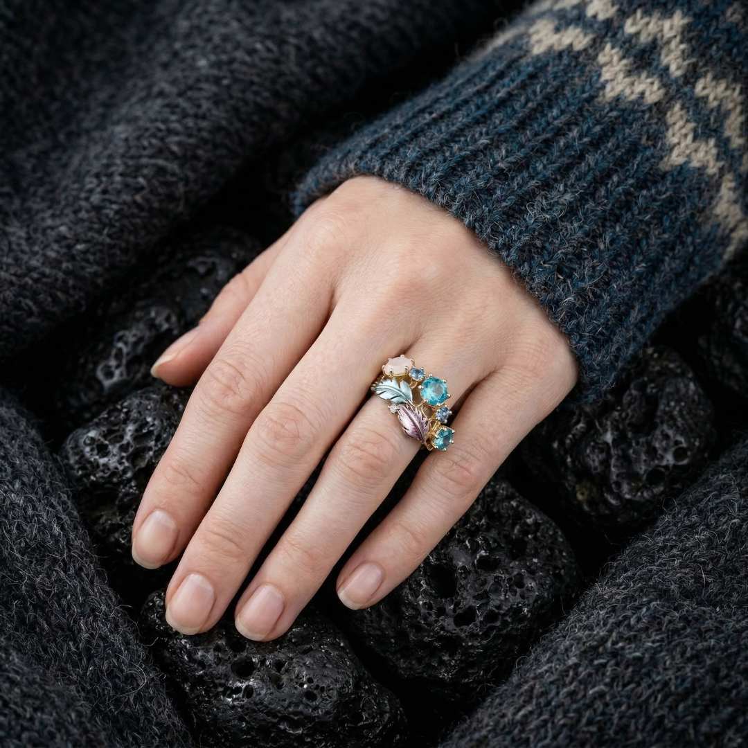 Celestial Feather Ring