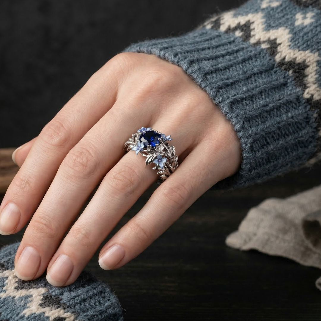 Arctic Petal Ring