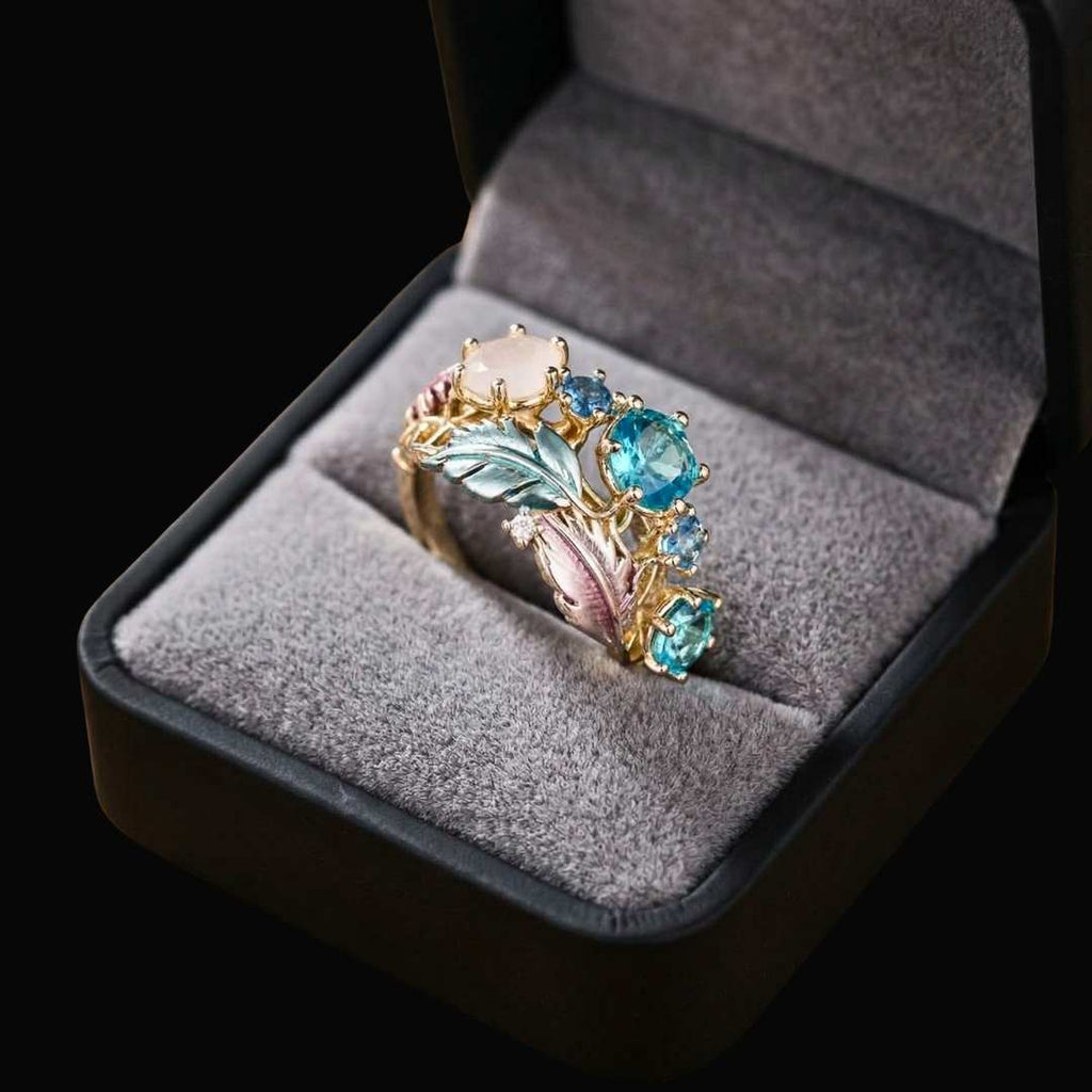 Celestial Feather Ring