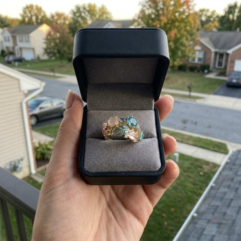 Celestial Feather Ring