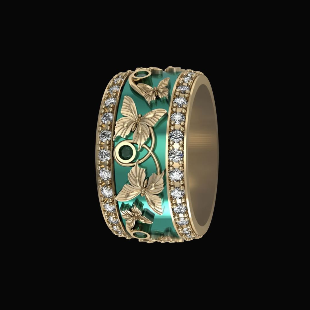 Emerald Flight Ring