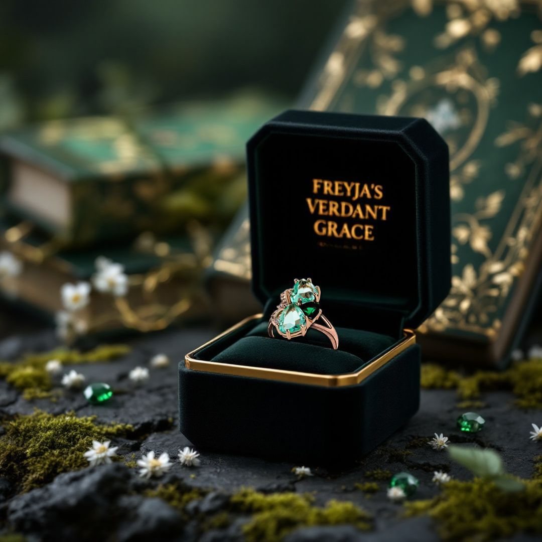 Freya's Verdant Grace Ring