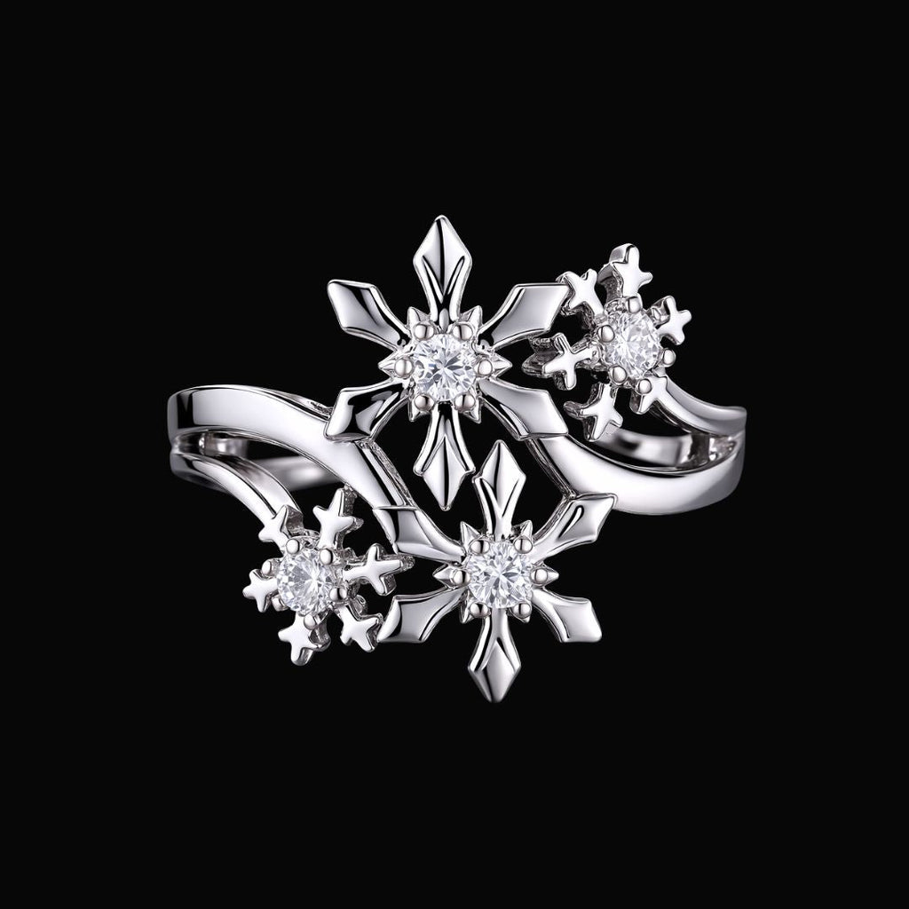 Frostlight Petals Ring