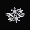 Frostlight Petals Ring