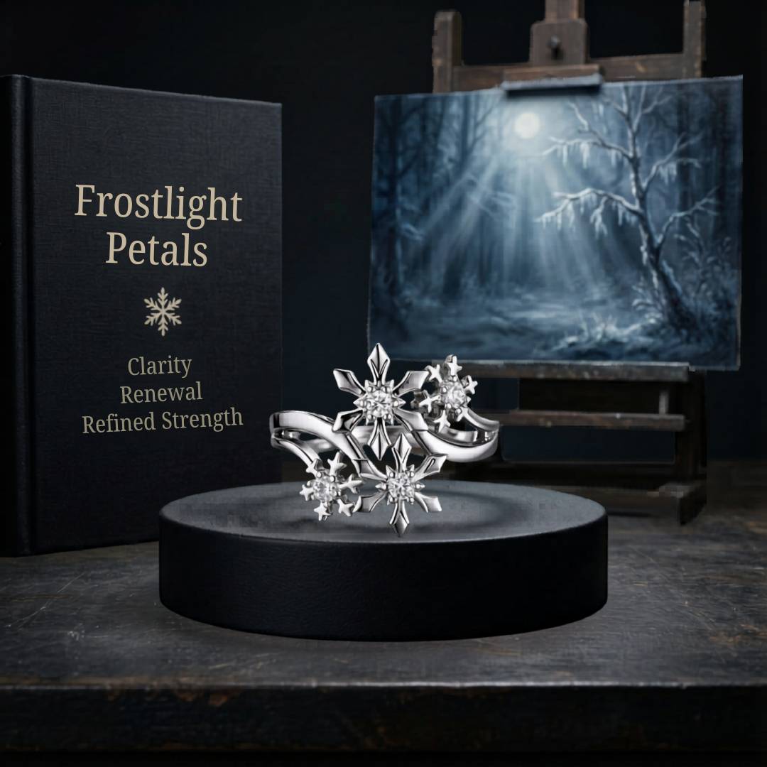 Frostlight Petals Ring
