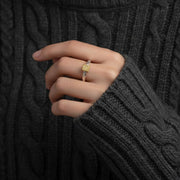 Golden Straw Ring