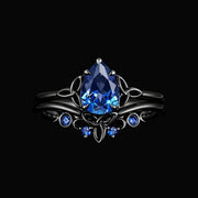 Nóttveil Blue Ember Ring