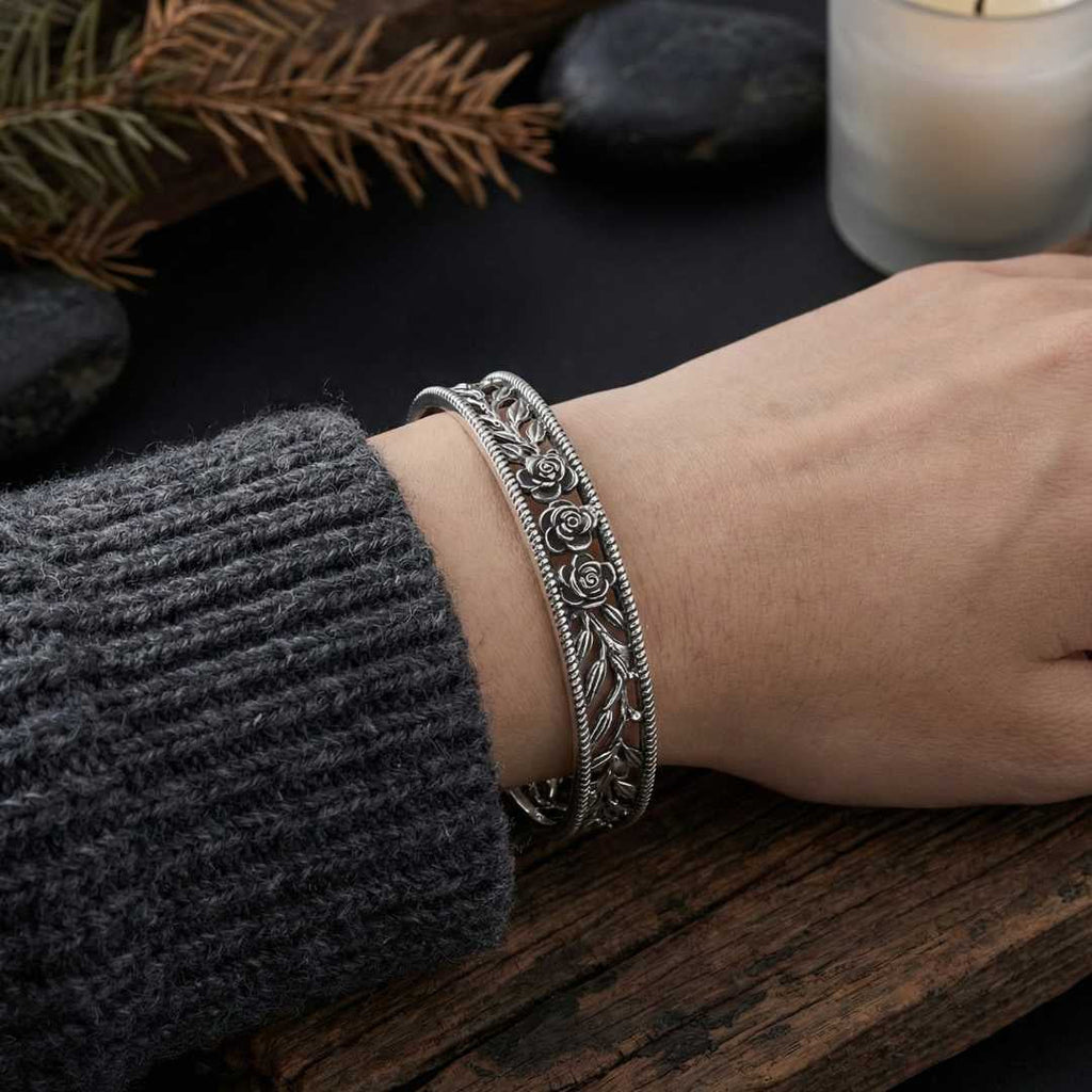 Silver Bloom Bracelet