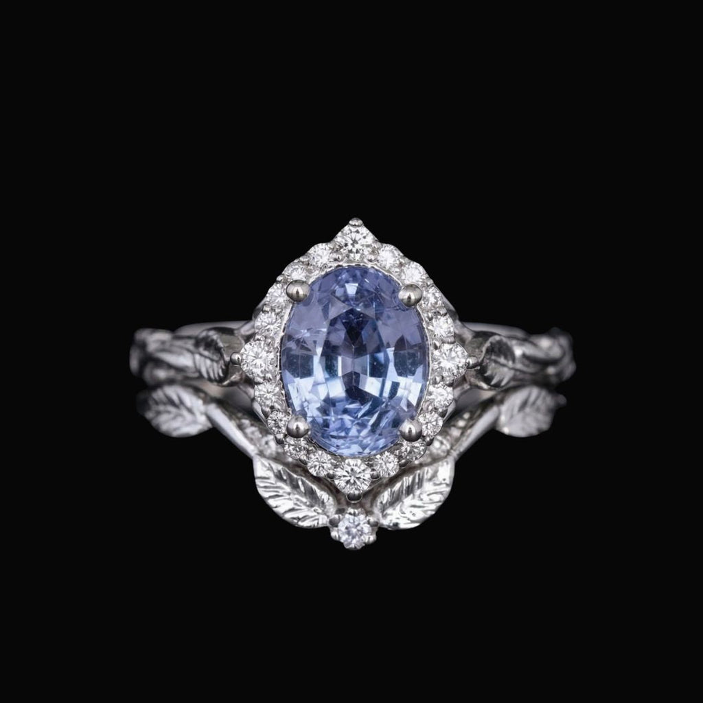 Silverleaf Sapphire Ring