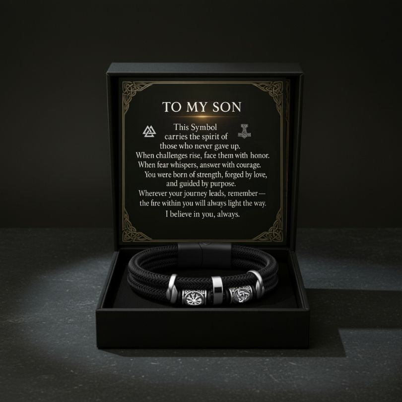 To My Son | Runes of Strength Bracelet
