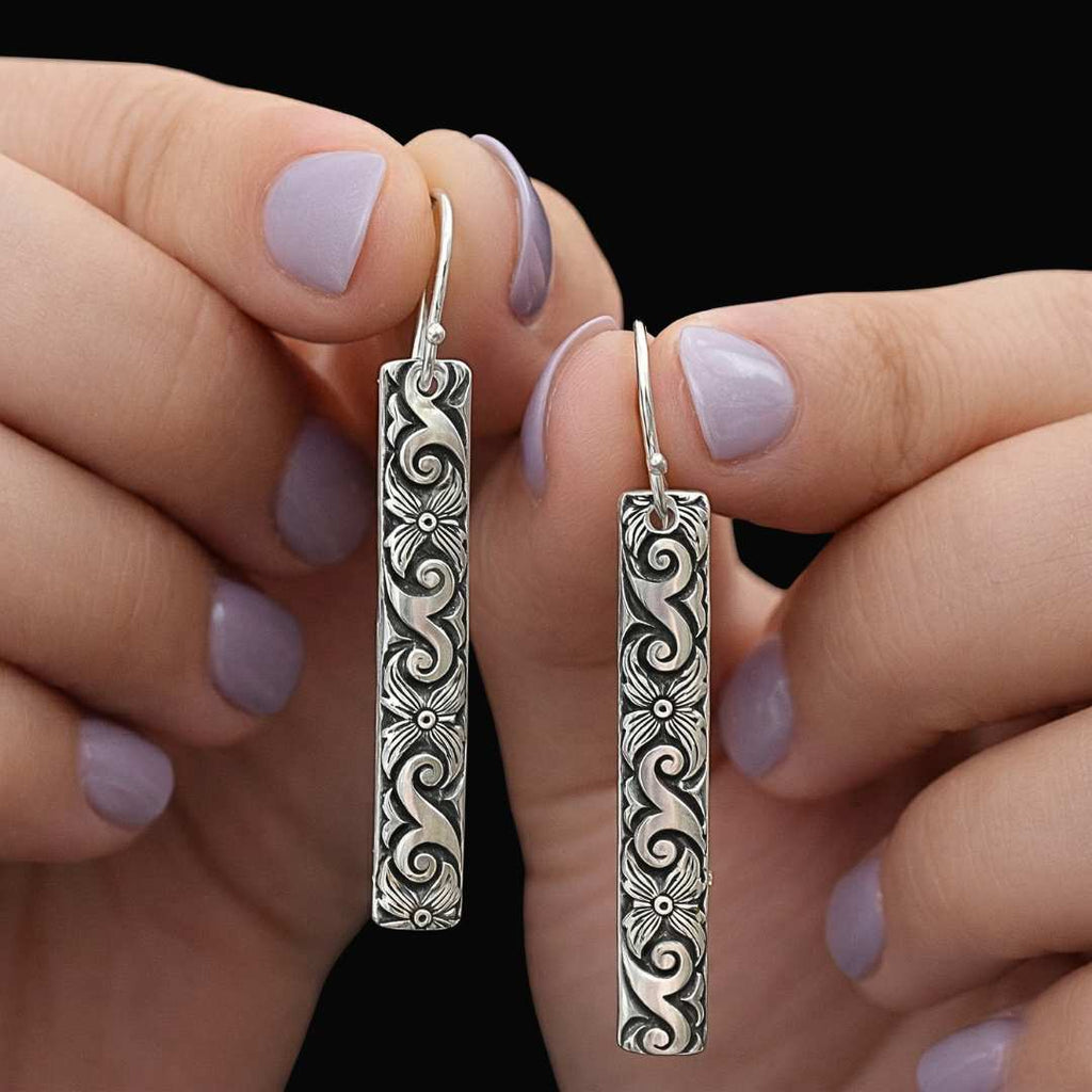 Vertical Cipher Earrings