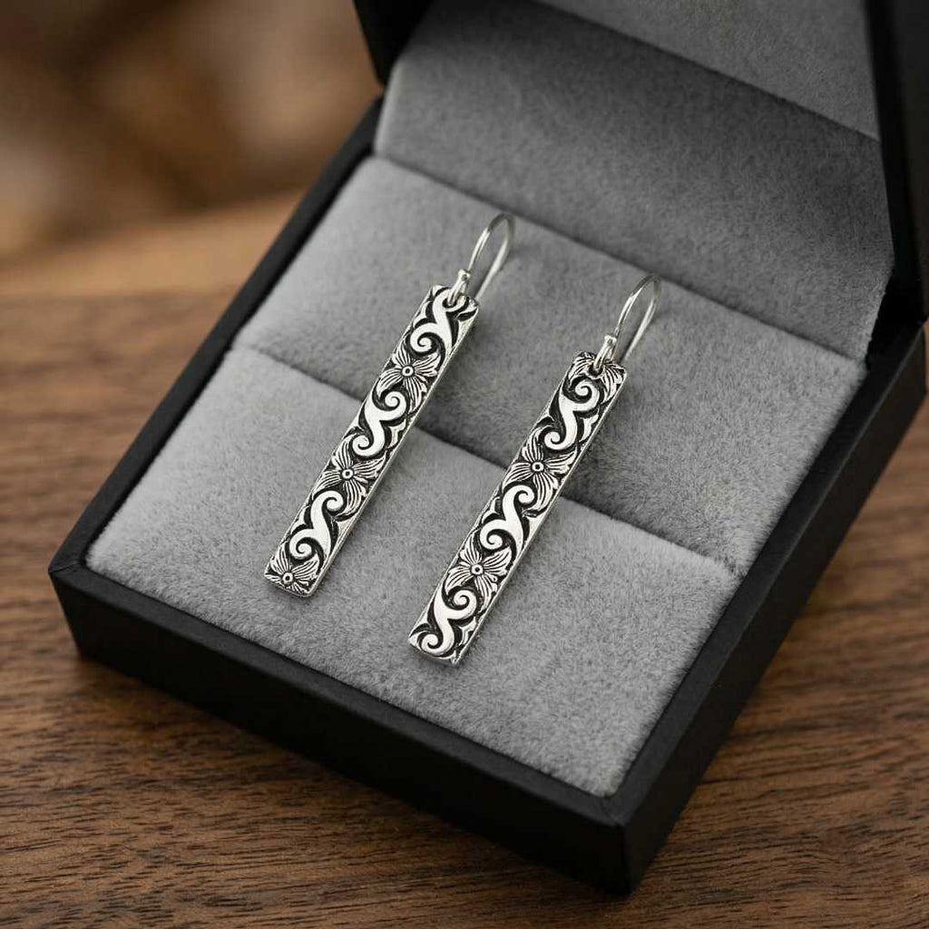 Vertical Cipher Earrings