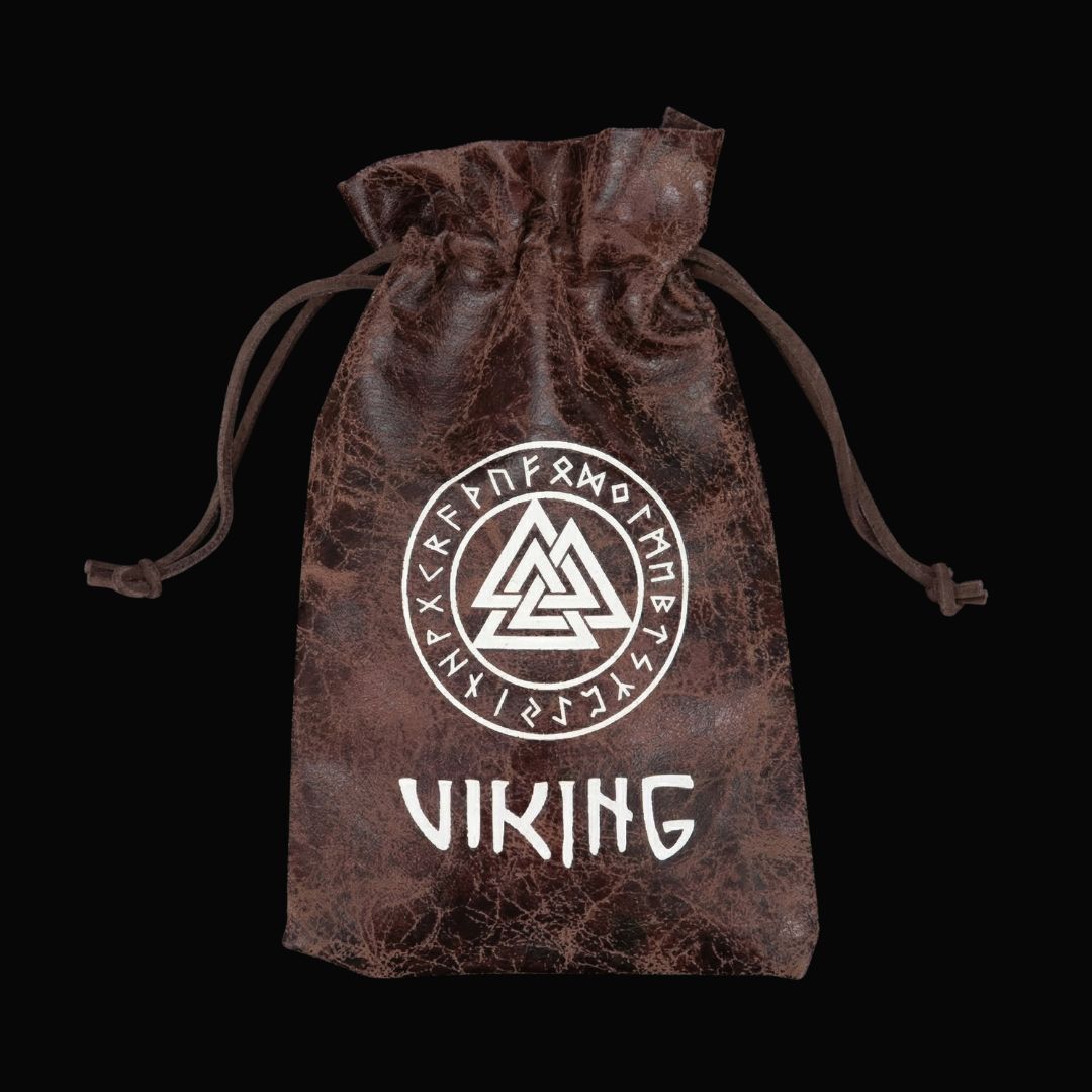 Viking Leather Jewelry Pouch