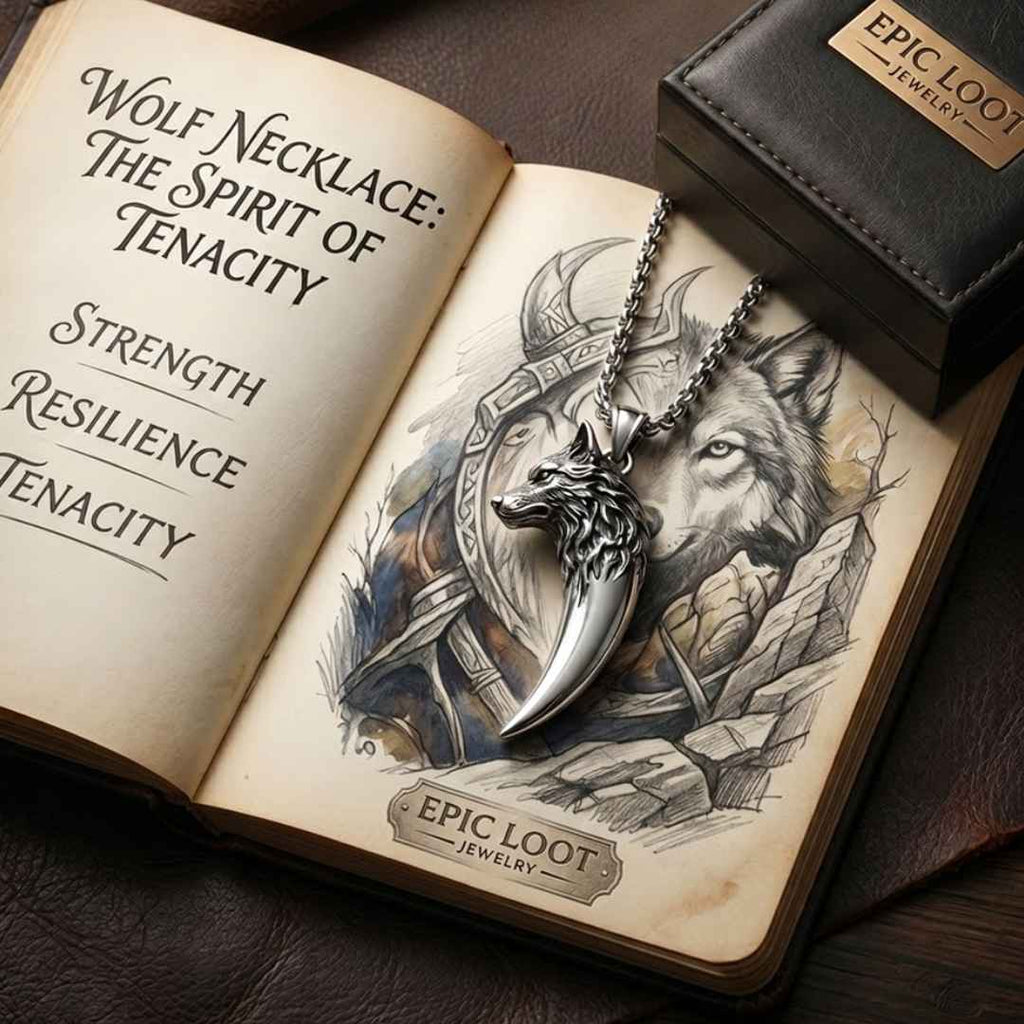 Wolf Necklace : Spirit of Tenacity